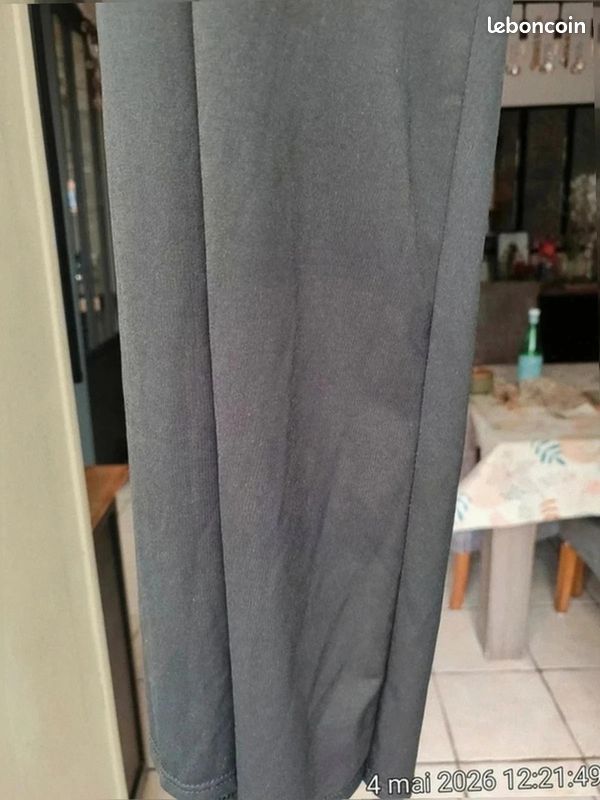 Pantalon Fluide Noir Made In italy - Large (image 3)