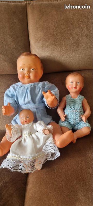 Lot De 3 Petits Baigneurs Petit Colin En Celluloïd – Vintage