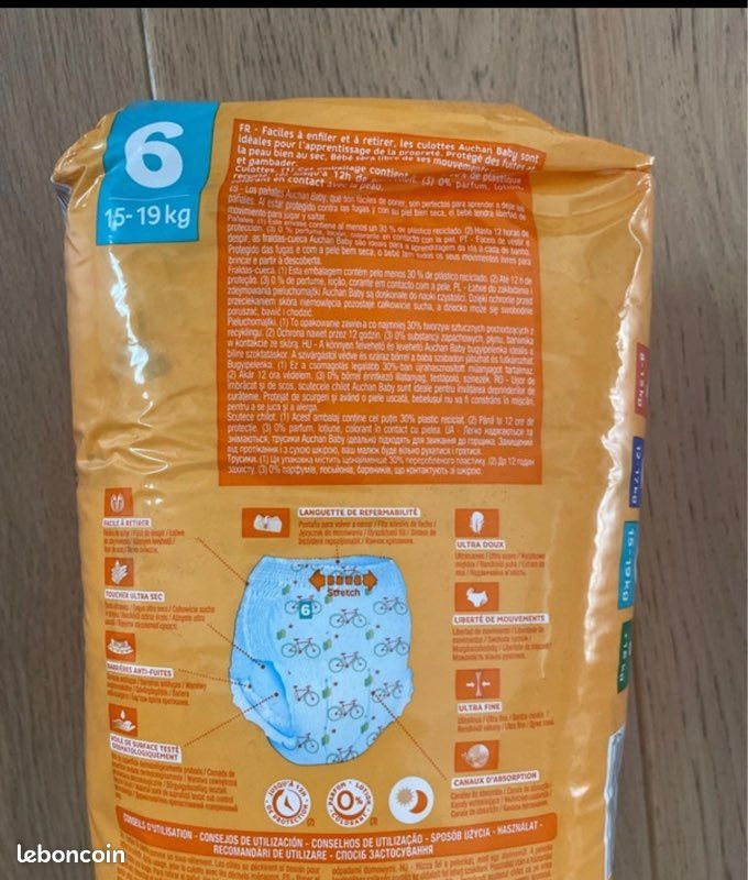 Couches culottes taille 6 Auchan (image 3)