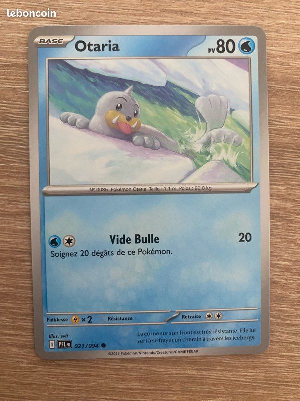 Carte Pokémon Otaria (Seel) - EV08.5 Étincelles Déferlantes (image 1)