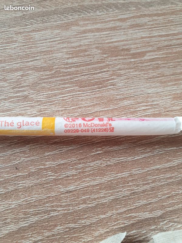 Paille Mac-donalds Originale Fanta 2014