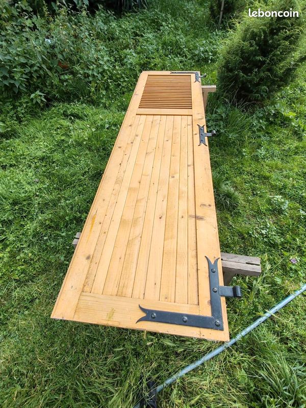 Paire de volets en bois 60 x 219 cm, 60 x 159 cm, 60 x 139 (image 3)