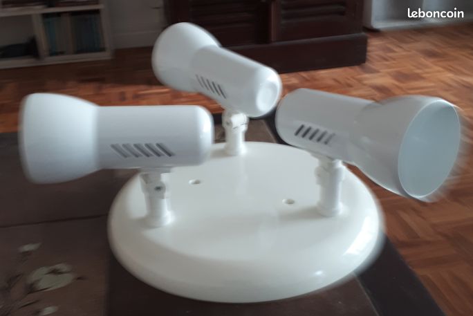PLAFONNIER circulaire blanc (image 2)