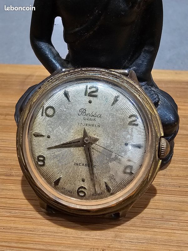 Rare Ancienne Montre Bessa Swiss Mouvement Quartz 17 Rubis Luxe