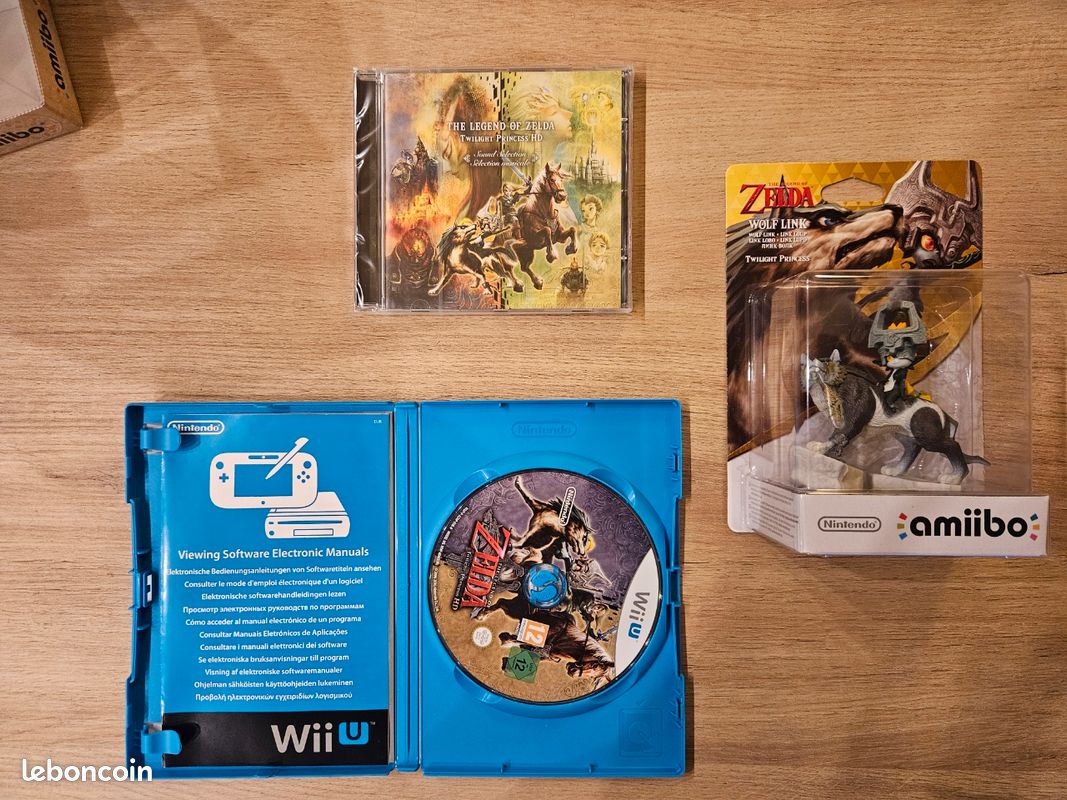 Zelda Twilight Princess HD Wii U w/ Wolf Link Amiibo NEW SEALED