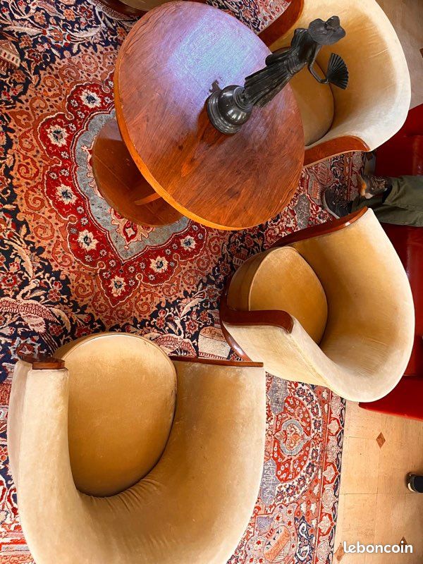 Lot de 6 fauteuils tulipe art déco (image 10)
