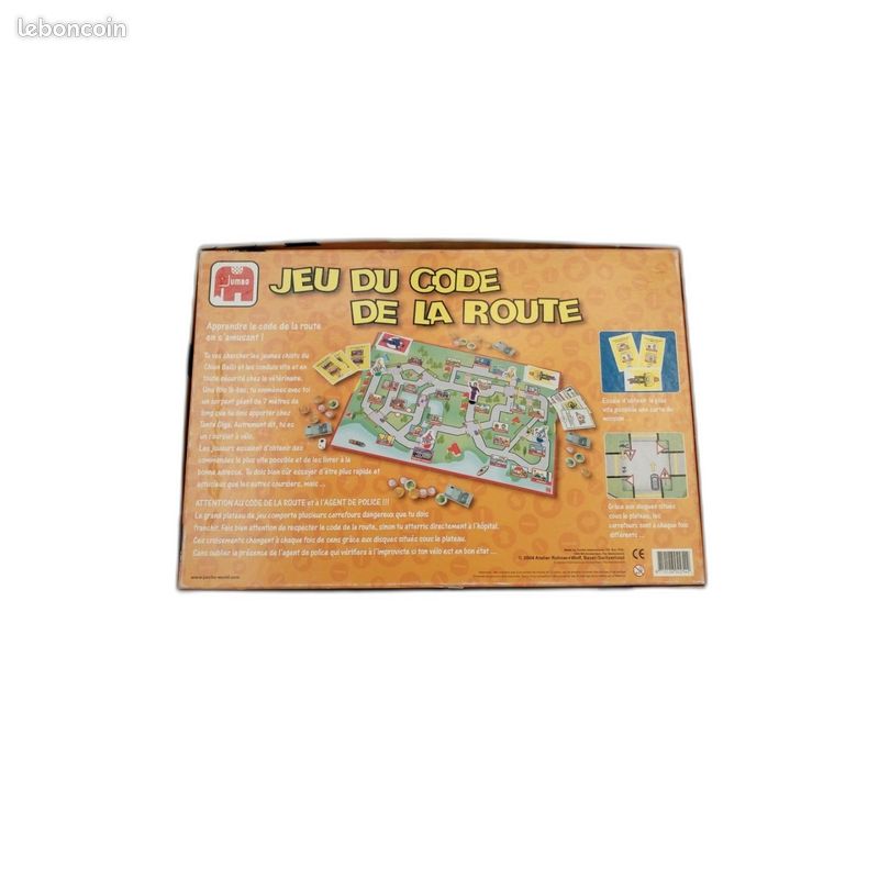 Jeu du Code de la Route - Jumbo - Jeu Éducatif 2-4 Joueurs - 7 ans - Occasion Complet (image 3)