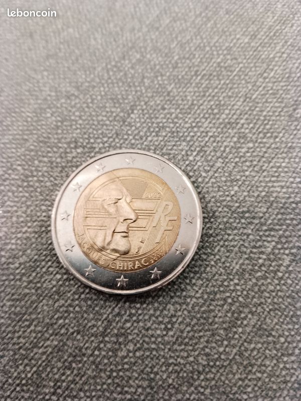 Pièces deux euros Jaques Chirac (image 1)