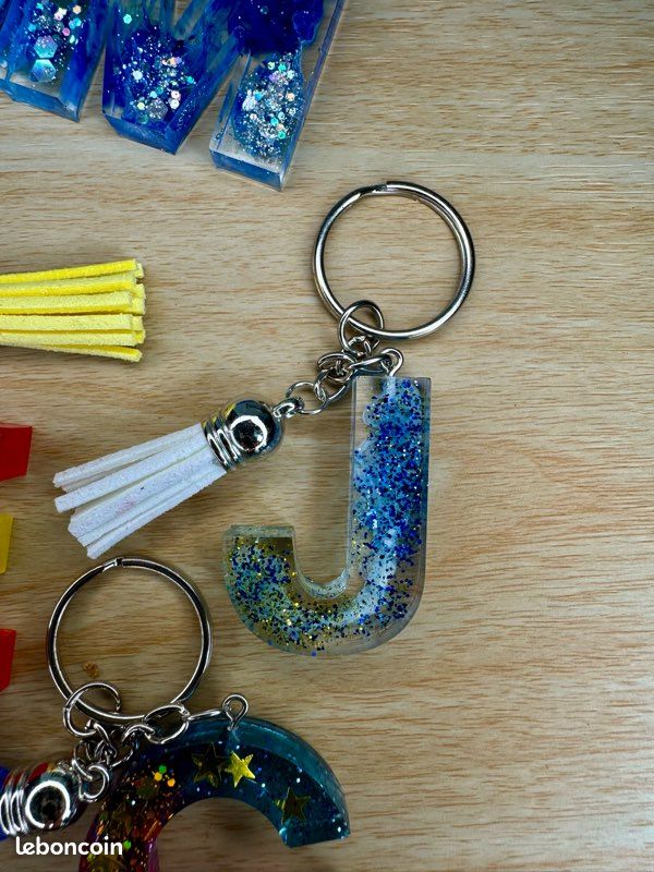 YJYJZX Porte-clés lettre initiale pendentif, porte-clés cadeau amis soeurs, argent A-Z 26 lettre initiale pendentif porte-clés - cadeau femme homme anniversaire, porte-clés (G