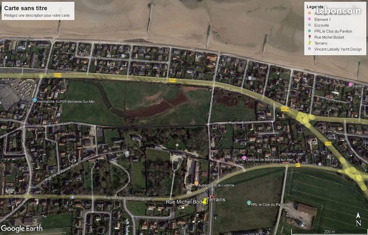 Terrain 400 m² Bernières-sur-Mer