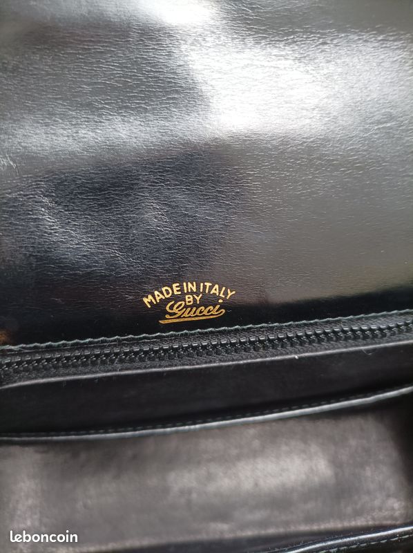 Sac à main Gucci Bambou 1947 - grande taille noir (image 14)