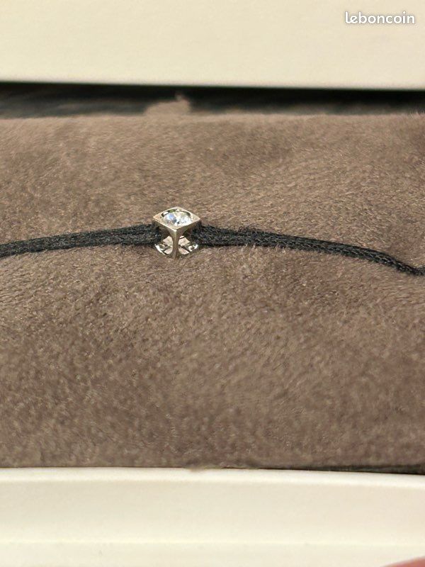 Dinh Van Bracelet Solitaire Diamant Cordon Bracelet Sur Cordon