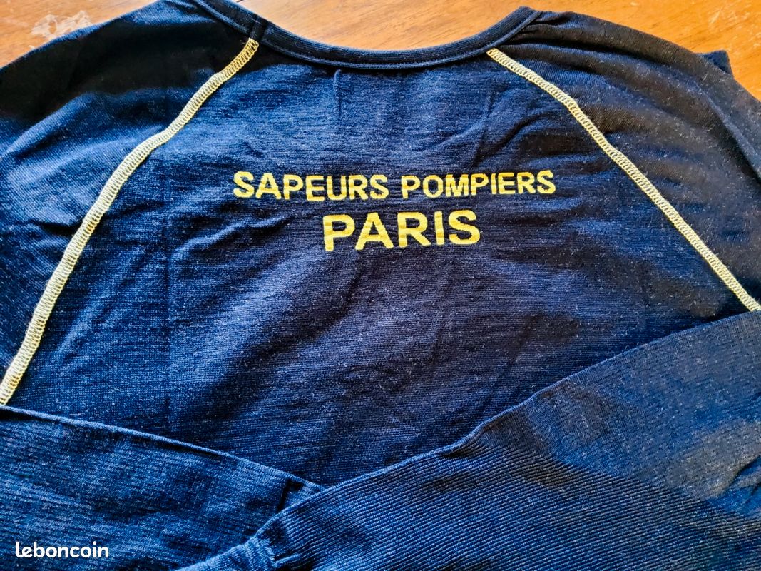 Tee Shirt Little pompier noir - Chez FAF DISTRIBUTION