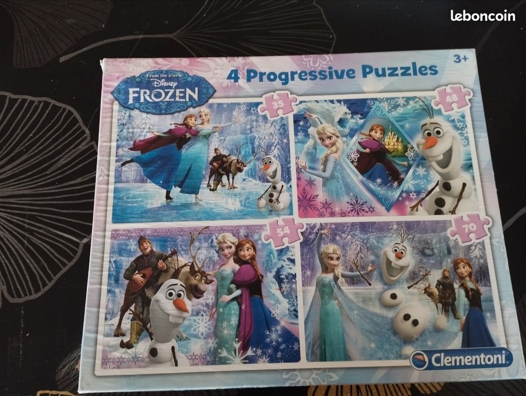 4 puzzles reine des neiges (image 1)