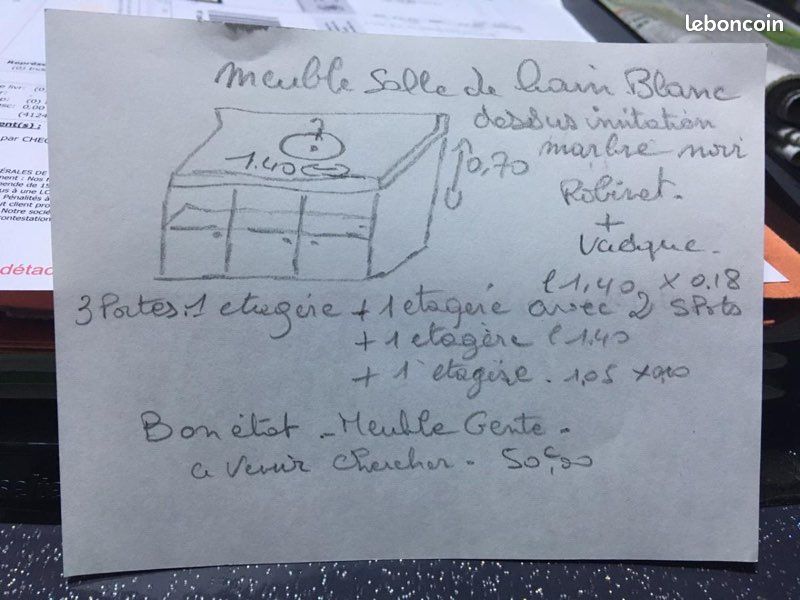 Meuble de salle de bain (image 1)
