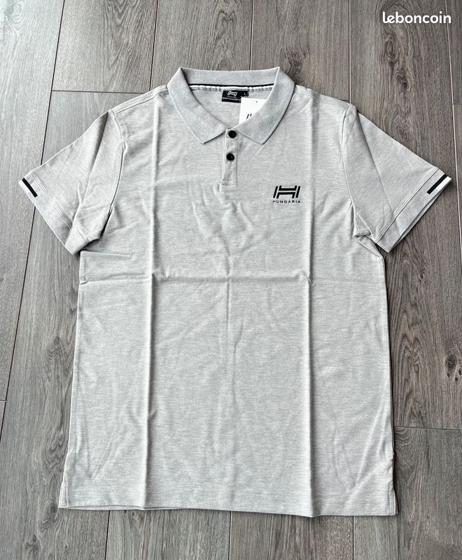 Polo Hungaria pour Homme, Taille L, coton piqué, neuf avec