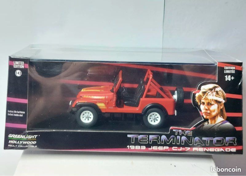 Greenlight 1/43 🇨🇵 Hollywood The Terminator 1983 Jeep Cj-7 Renegade - Jeux & Jouets