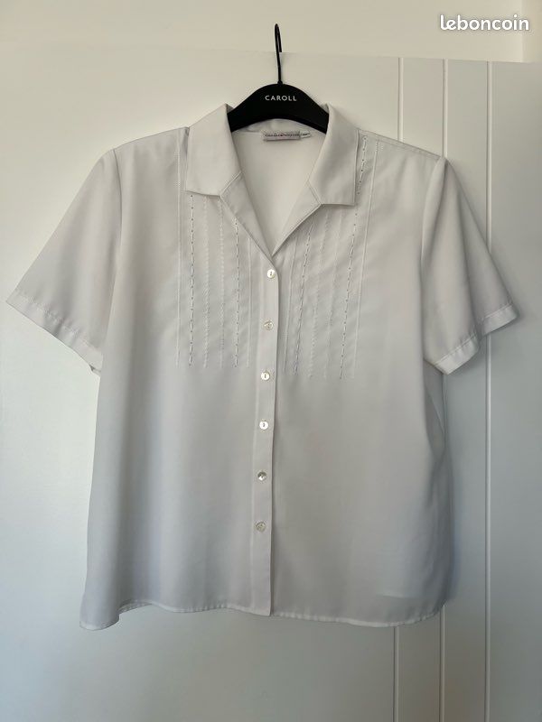 Très joli chemisier brodé Gérard Pasquier taille 44 (image 5)