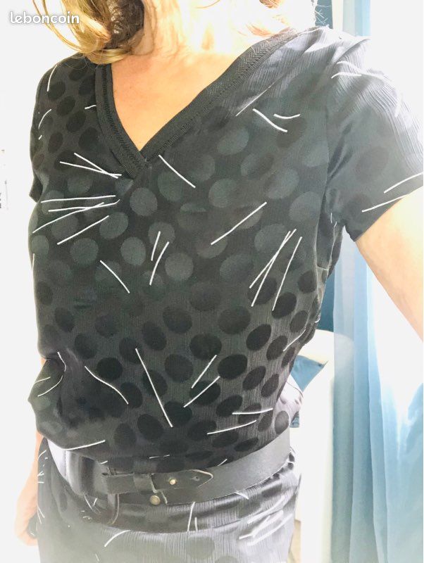Robe Pull Femme Grise I Code Taille 40 - Manches Trois-quarts, Longueur Genou, Occasion Très Bon état