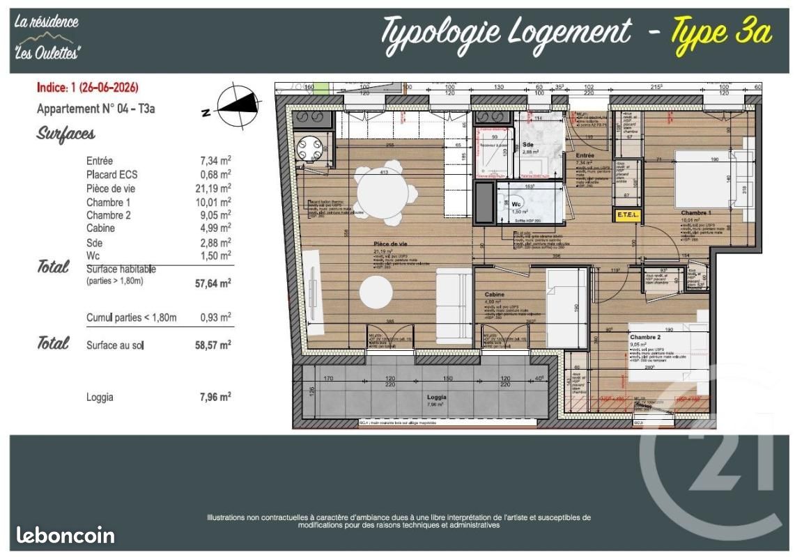 Appartement 3 pièces 57 m² · à Cauterets · 57 m² · 325 000 €