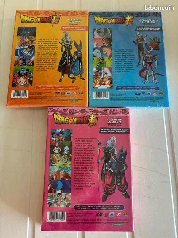 Lot de 3 DVD Dragon Ball super Saga 1 + 2 + 3 - DVD (image 2)