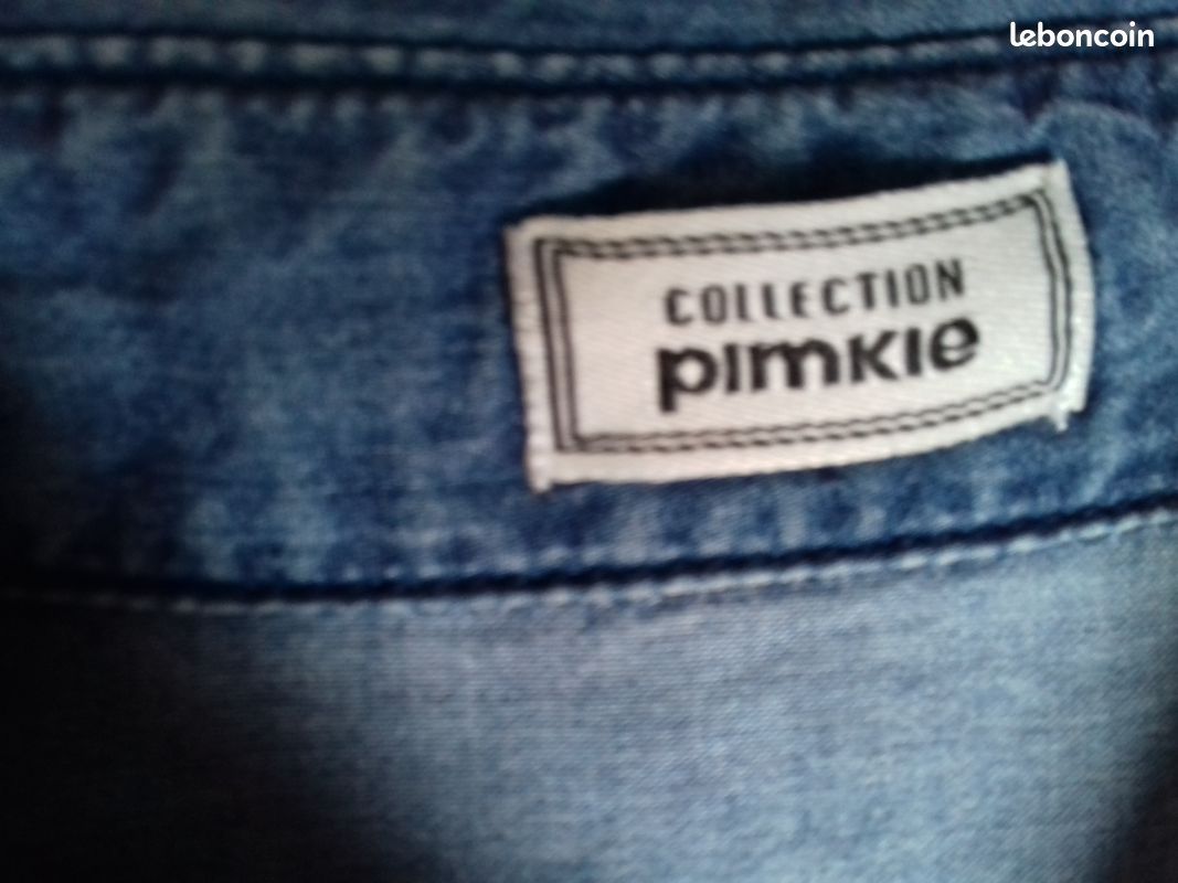 Chemise Jean bleu foncé femme ou ado XS-34 Vêtements