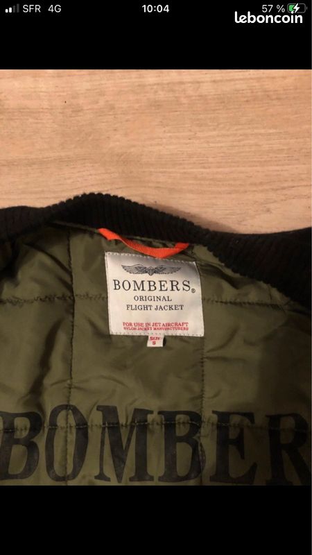 Veste Bombers Original Homme (image 2)