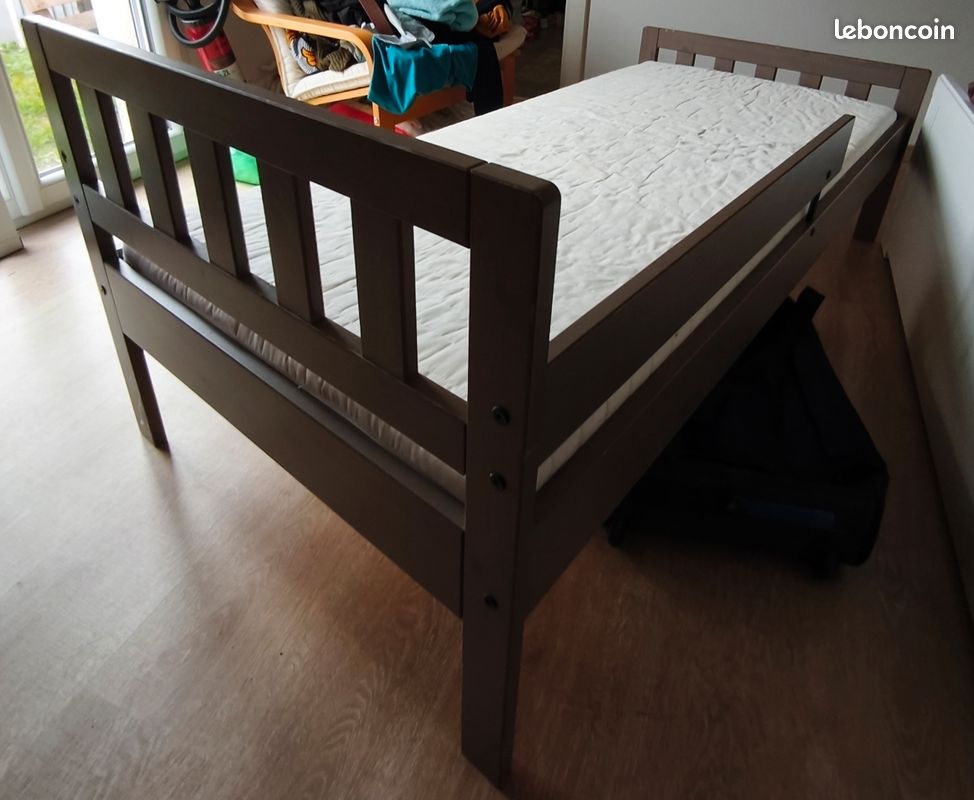 Lit Ikea avec sommier 70 x160 (image 2)