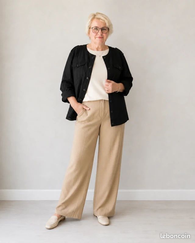 Veste en jean noire stretch Nana Belle (image 9)