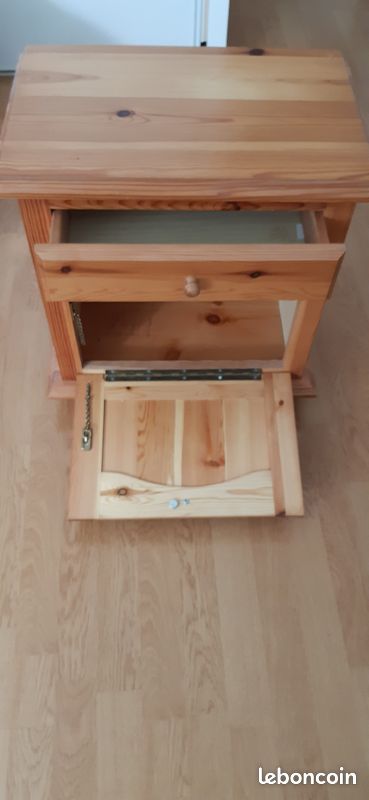 Meuble de chevet pin (image 4)