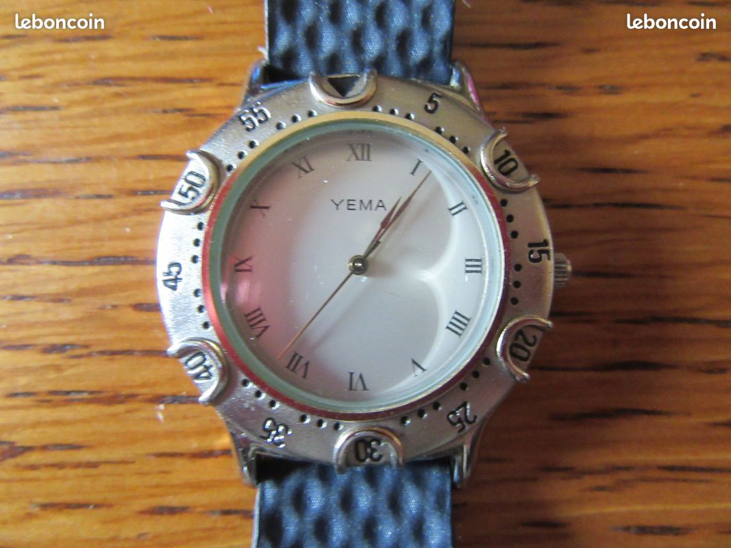 Montre Vintage YEMA Sous-Marine Circe - Automatique, Acier Inox, Cadran Gris, Occasion Fonctionnelle
