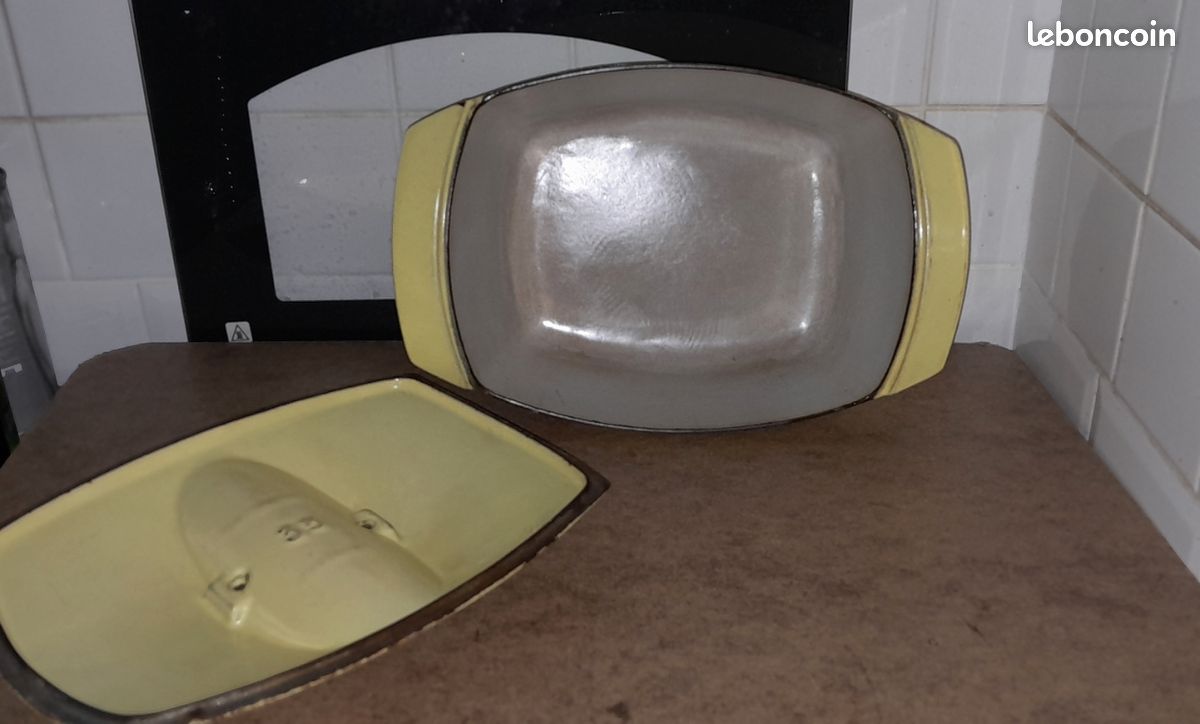 Cocotte Le Creuset Raymond Loewy – 3,5L – Fonte émaillée Jaune – Vintage