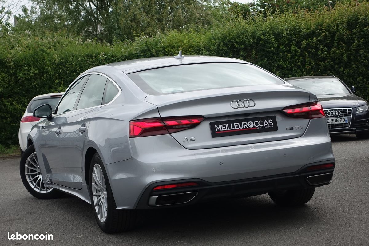 A5 Sportback 35 Tdi Mhev S-Tronic Virtual cockpit/Cuir chauffant/Caméra/Gps Europe/Carplay/Hayon électrique/1°main/Garantie 12 mois (image 3)