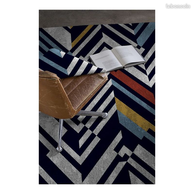 Tapis graphique design plat multicolore Bastian Multicolore 120x170 (image 3)