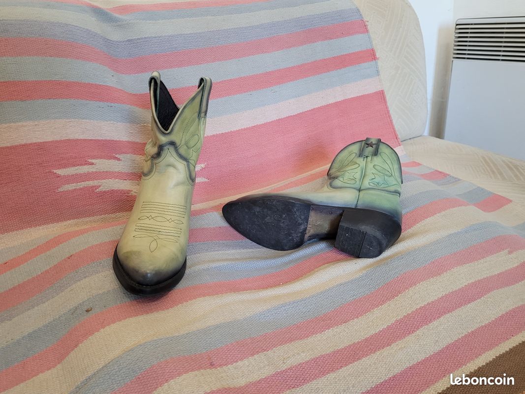 Bottes Mexicaine verte (image 2)
