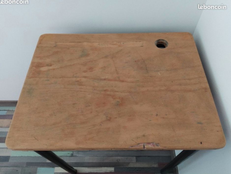Bureau vintage écolier (image 1)