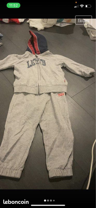 Ensemble joggings plus teeshirt et veste Lévis (image 4)