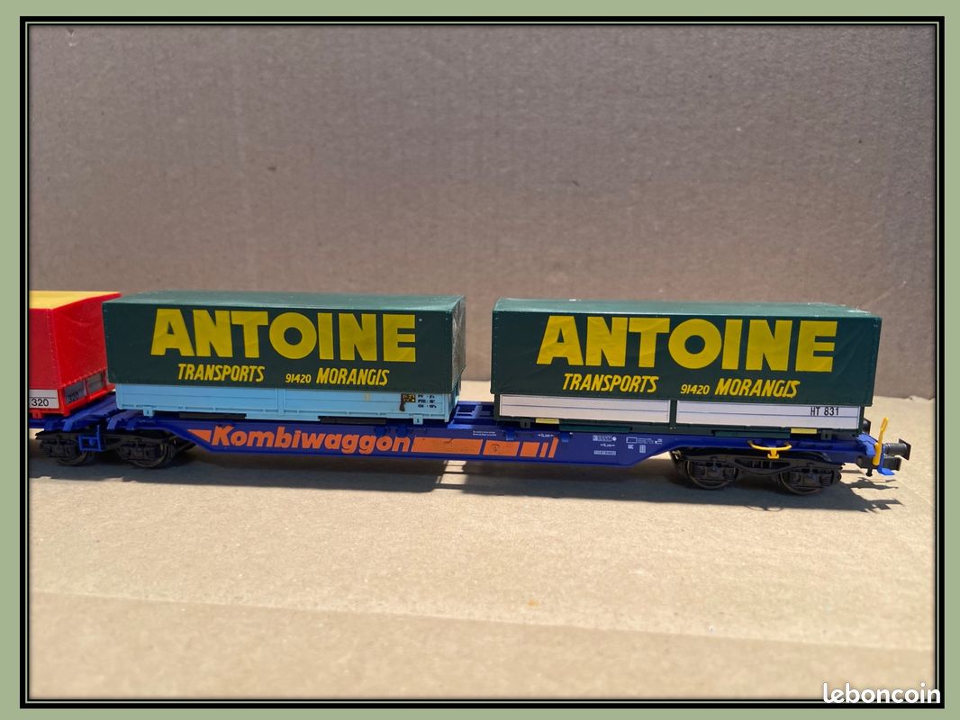 Wagon Porte-conteneurs Roco Rail Cargo Austria MAV 66624 - Echelle HO (1:87) Neuf