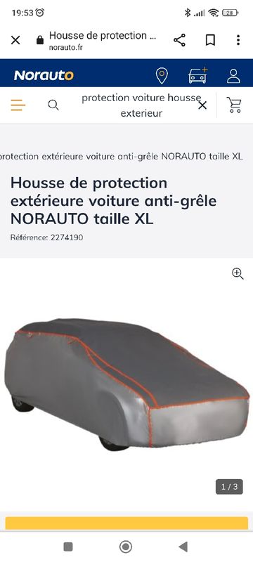 Housse de protection extérieure voiture anti-grêle NORAUTO taille XL -  Norauto