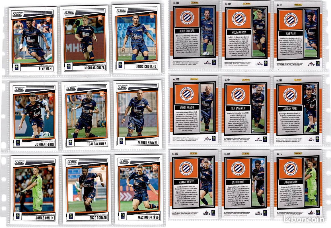 Carte à collectionner Panini Boîte de 20 pochettes SC Scores TC Ligue1 2023 2024 - Carte à collectionner - Achat & prix