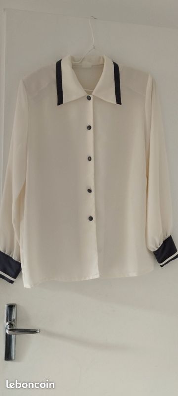 Chemisier Femme Un Jour Ailleurs Taille 44 (5) - Blanc, Manches Longues, Occasion état Impeccable