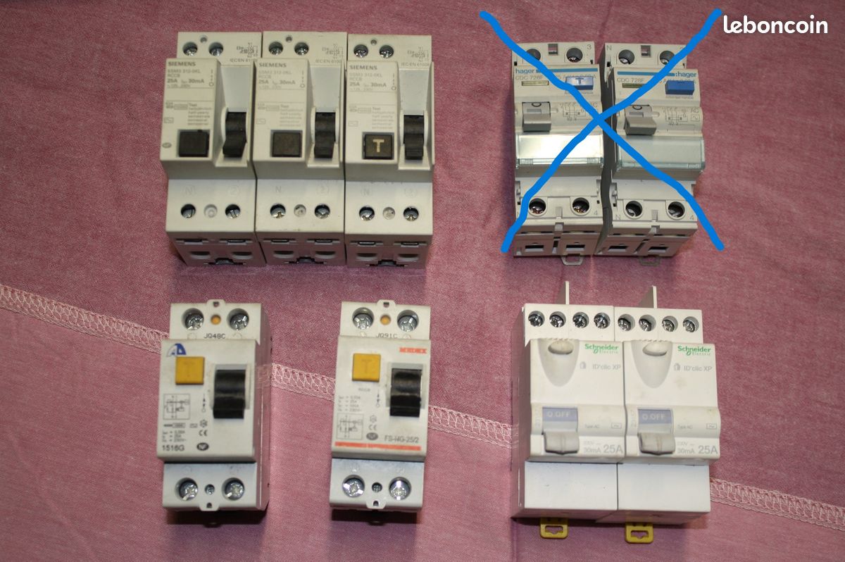 Disjoncteur différentiel 25A/30Ma (image 1)