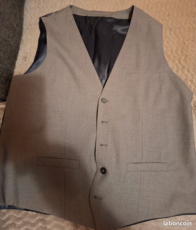 Gilet de costume DEVRED Homme collectin Paulo OLIVEIRA Gris Taille L (image 1)