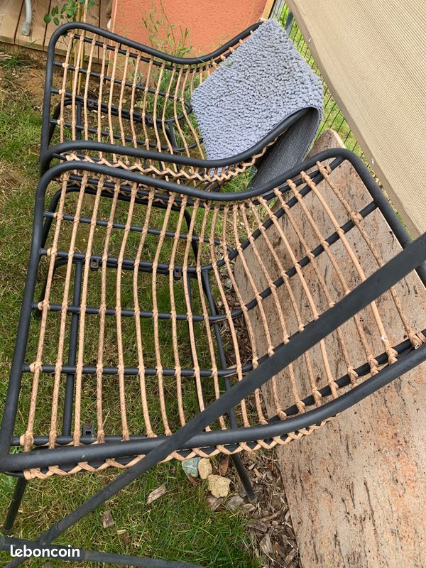 Set salon de jardin - banc et deux fauteuils (image 3)