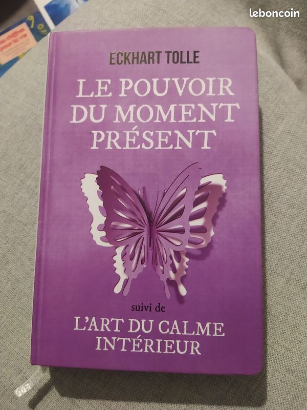 Beau livre : le pouvoir du moment présent + l'art du calme intérieur, eckhart tolle (image 1)