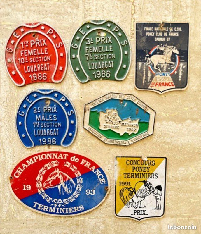 ANCIENNE PLAQUE DE concours hippique équestre Savenay 1974 EUR 34,90