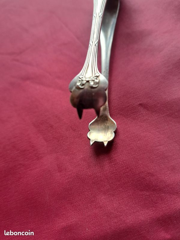 PINCE GLAÇON SUCRE ALBATROS 13 CM CHRISTOFLE BEL ÉTAT MÉTAL ARGENTÉ