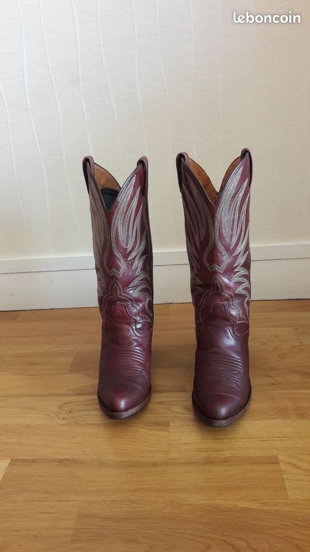 Bottes Santiag cuir taille 38 (image 2)