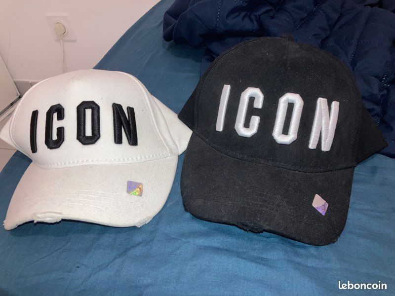 2 Casquette ICON noir et blanche (image 1)