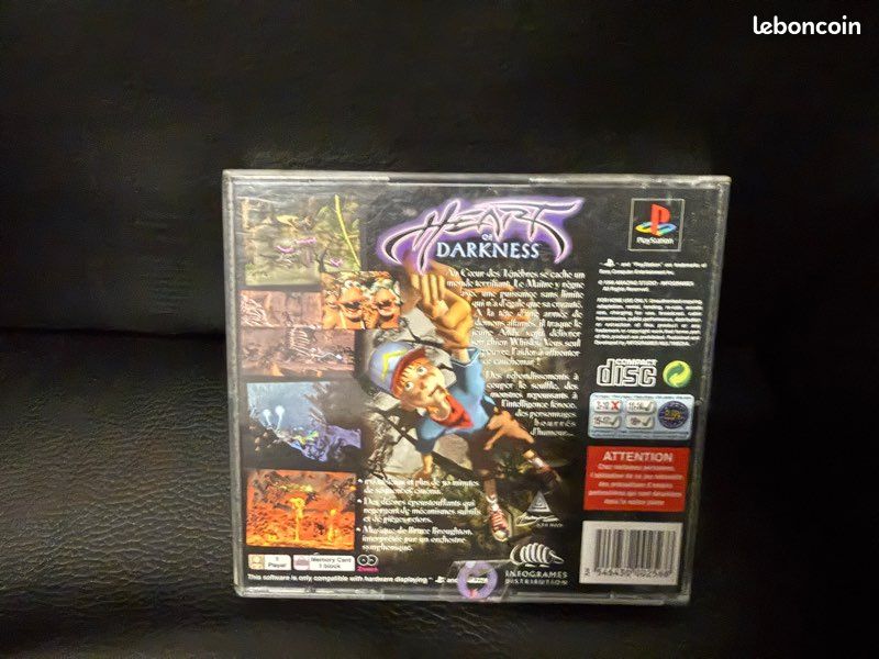 Jeu PS1 Heart Of Darkness - Version Sans Notice, Bon état, Envoi Suivi